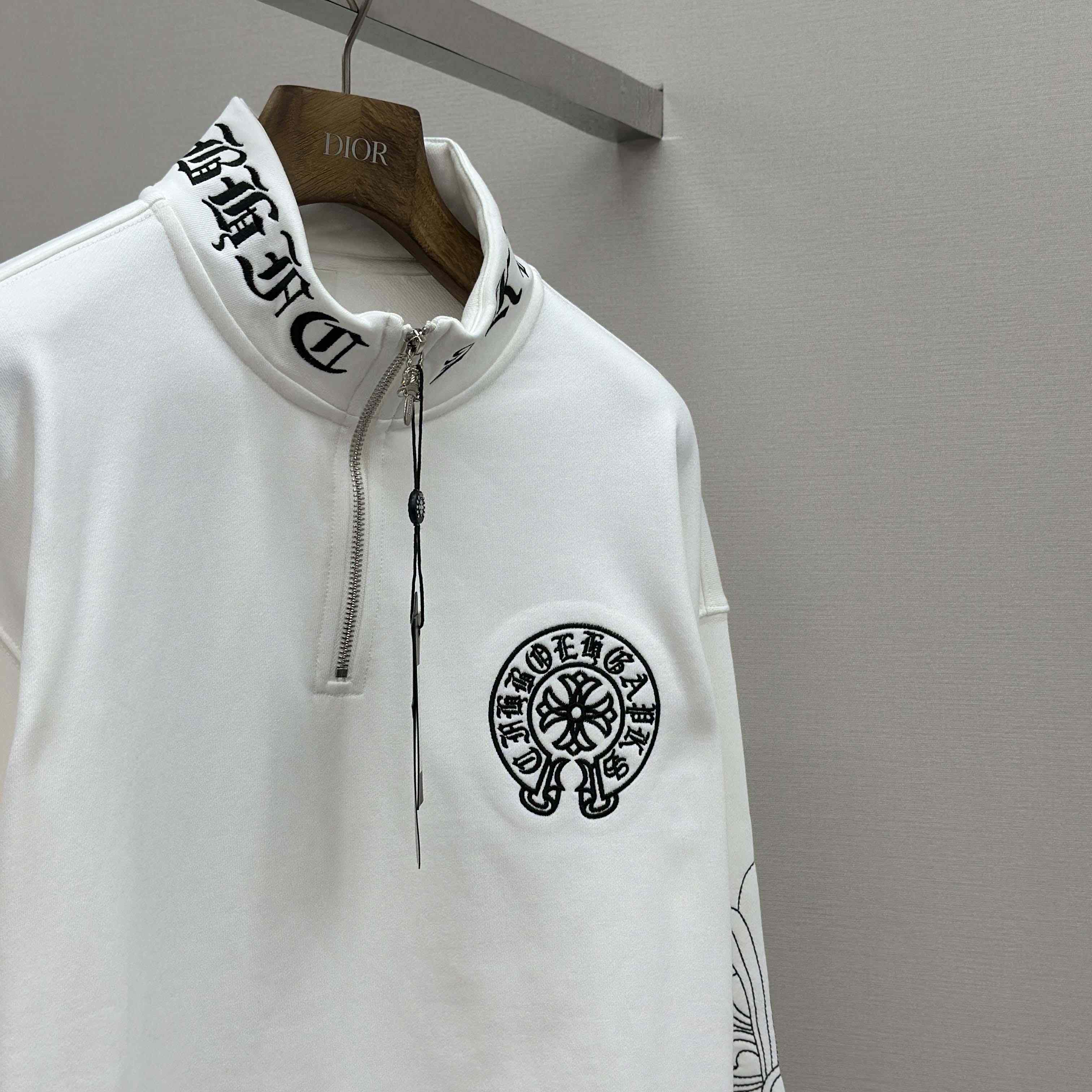 Chrome Hearts Half-zip Sweatshirt - EUR FASHION