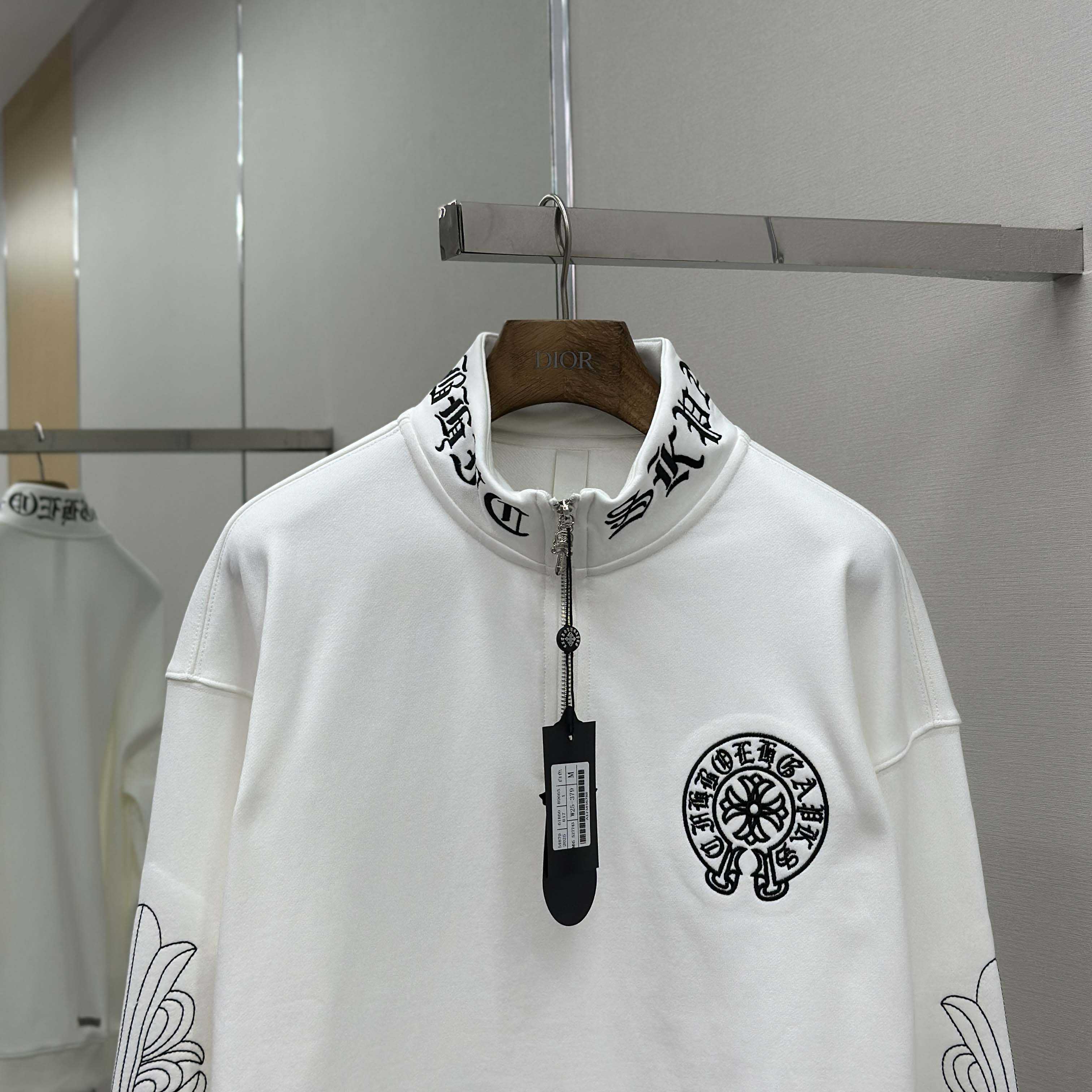 Chrome Hearts Half-zip Sweatshirt - EUR FASHION