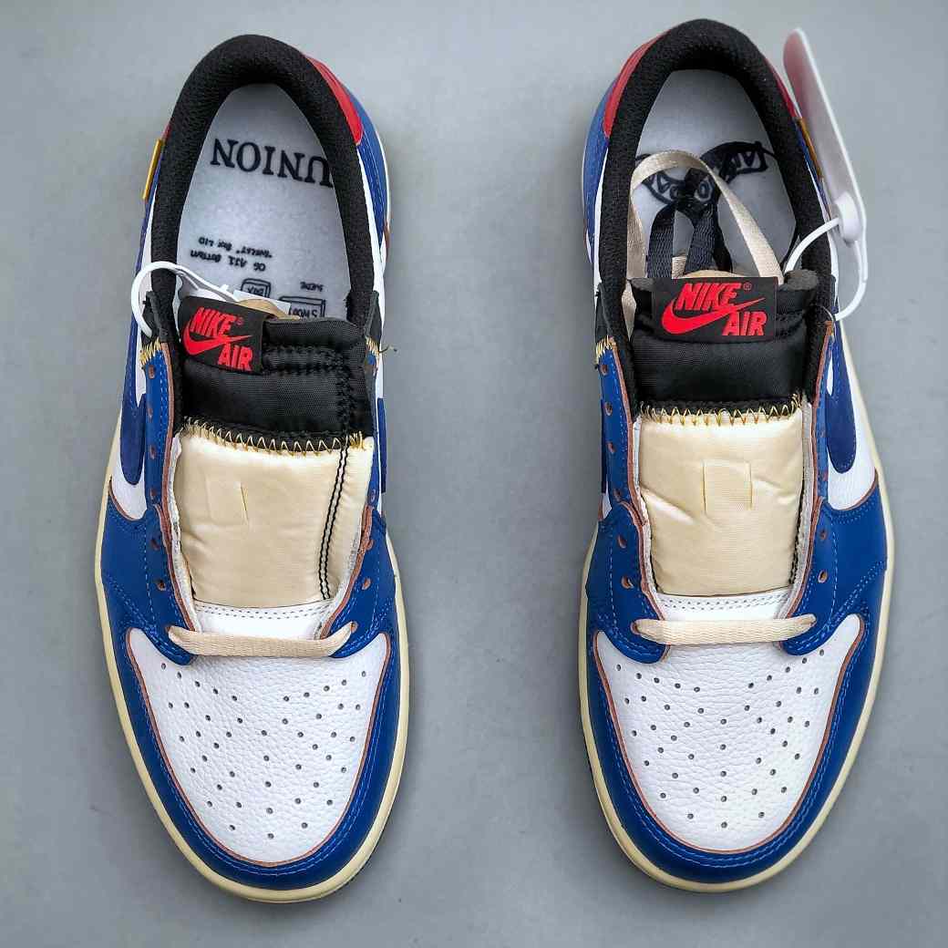 Union LA x Air Jordan 1 Low “White Blue Patchwork” HQ6998-146 - EUR FASHION