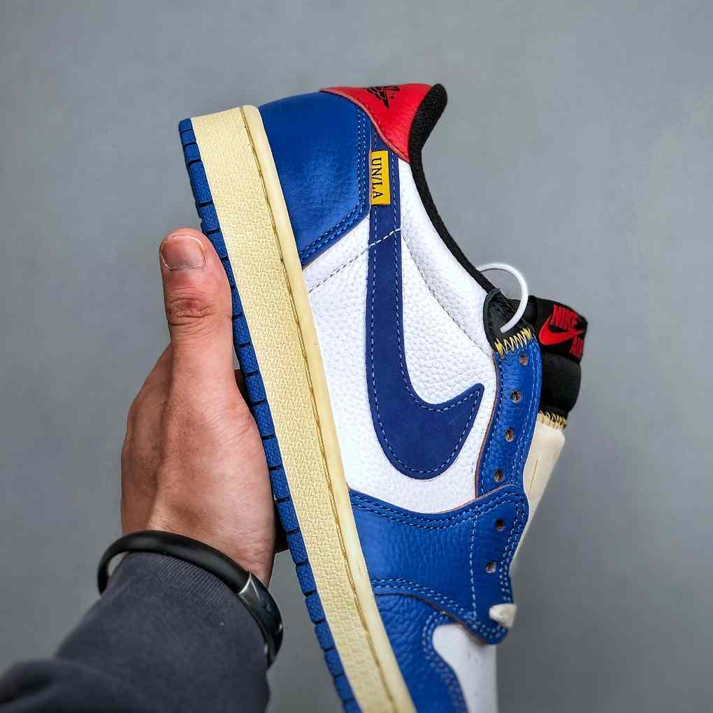 Union LA x Air Jordan 1 Low “White Blue Patchwork” HQ6998-146 - EUR FASHION