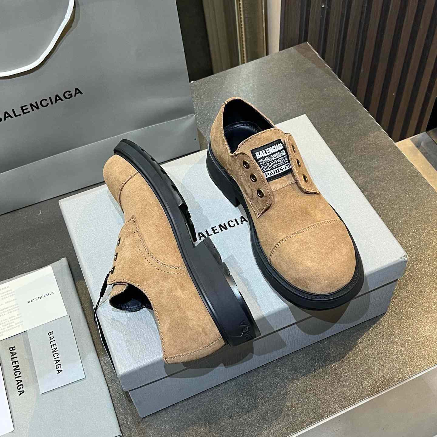 Balenciaga Gray Truck Derby - EUR FASHION