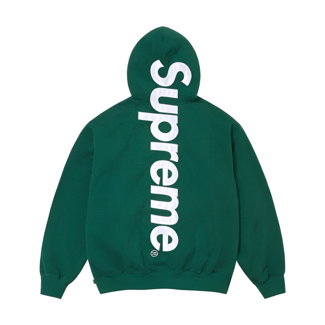 Supreme Satin Appliqué Hooded Sweatshirt - EUR FASHION