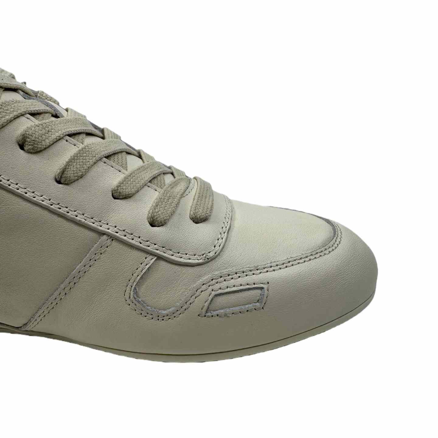 Rick Owens Minimal Sneak Leather Panel Sneakers - EUR FASHION