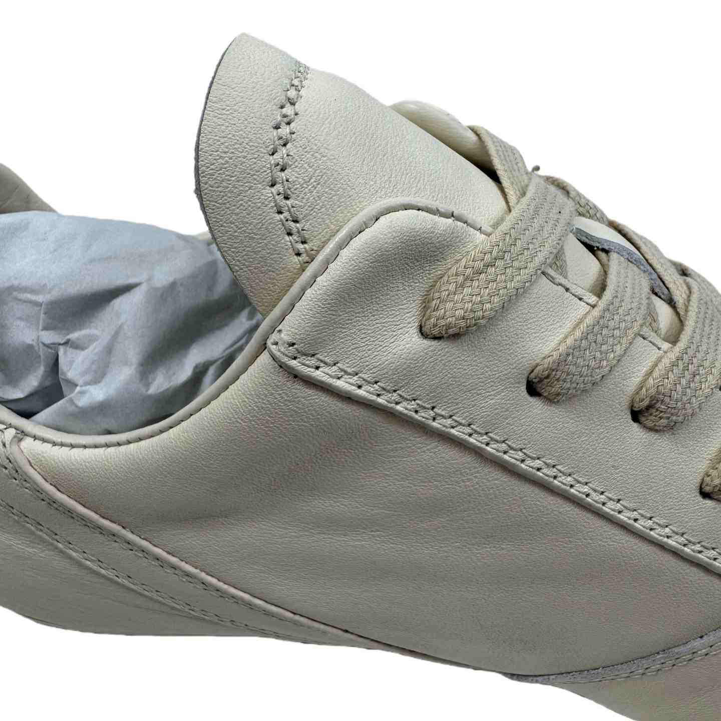 Rick Owens Minimal Sneak Leather Panel Sneakers - EUR FASHION