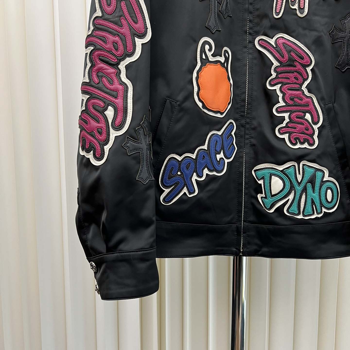 Chrome Hearts Matty Boy Cross patch Zip Up Jacket  - EUR FASHION