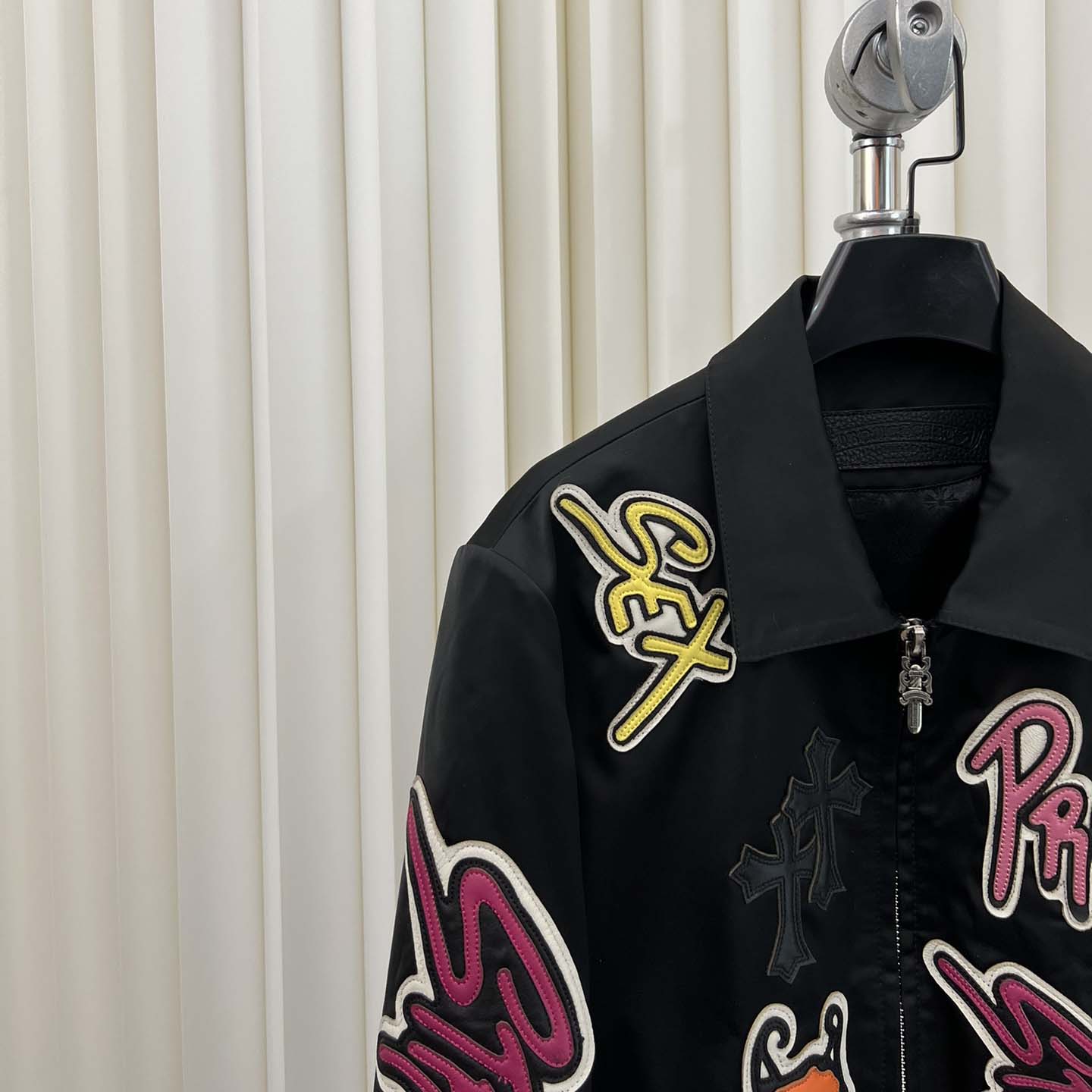 Chrome Hearts Matty Boy Cross patch Zip Up Jacket  - EUR FASHION