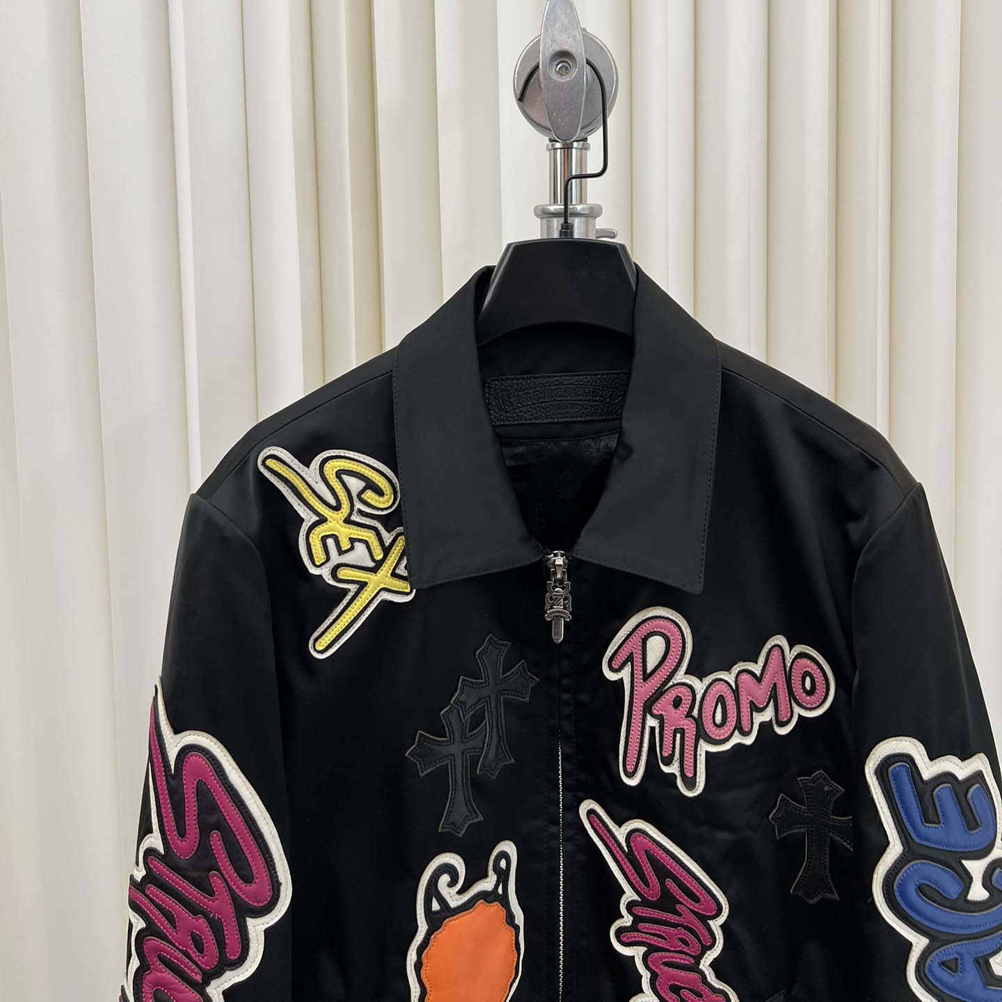 Chrome Hearts Matty Boy Cross patch Zip Up Jacket  - EUR FASHION