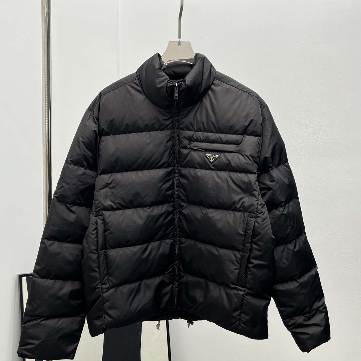 Prada Re-nylon Down Jacket In Black - EUR FASHION