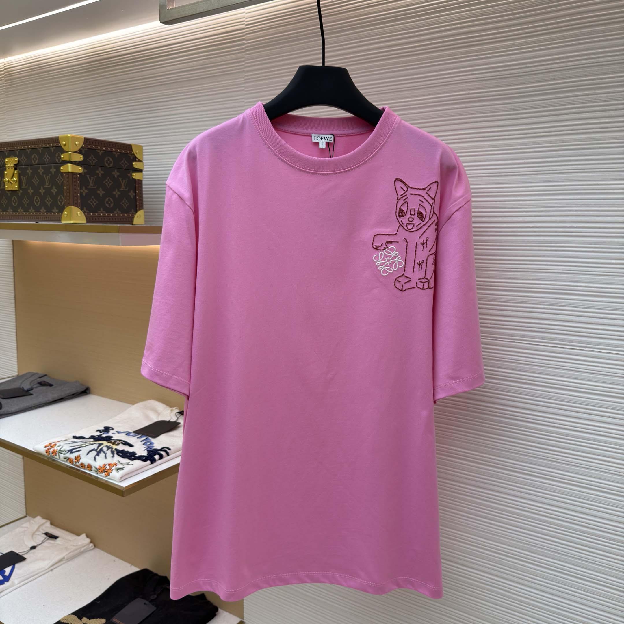 Loewe Loose fit T-shirt In Cotton - EUR FASHION