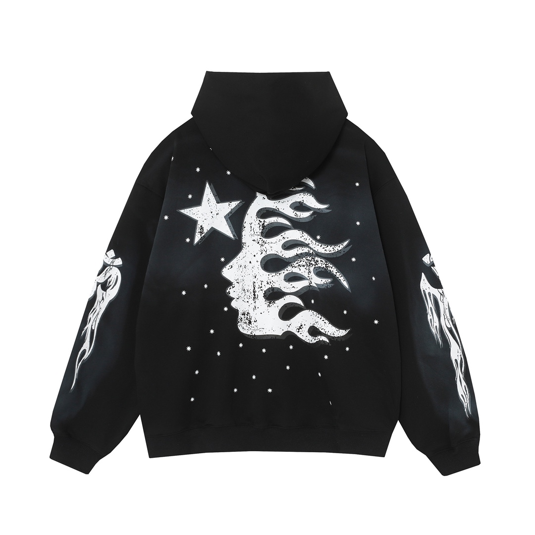 Hellstar Cotton Hoodie And Sweatpant - EUR FASHION