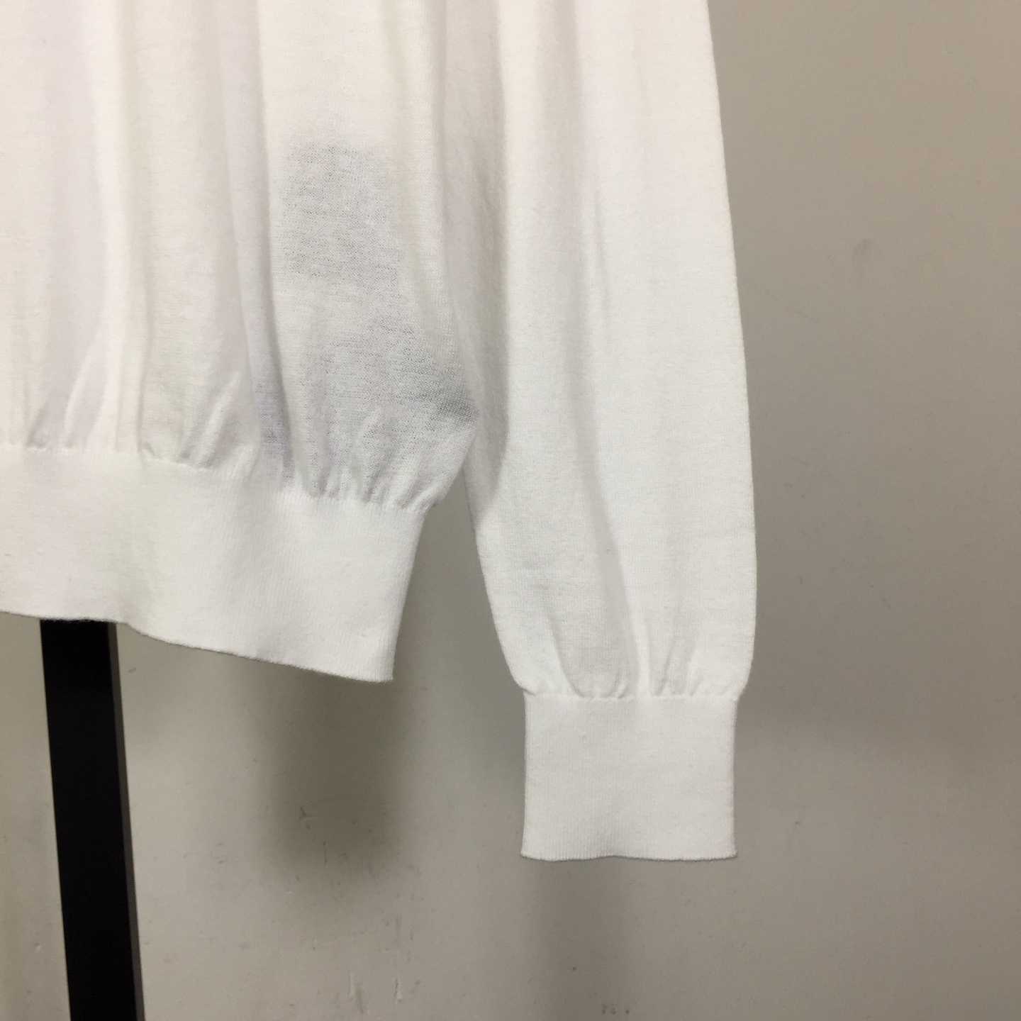 Prada White Wool Turtleneck - EUR FASHION