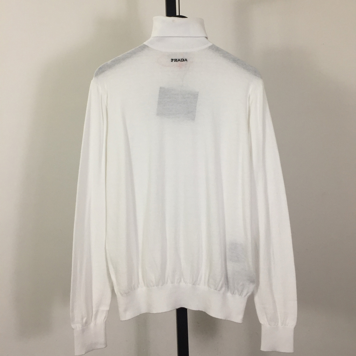 Prada White Wool Turtleneck - EUR FASHION