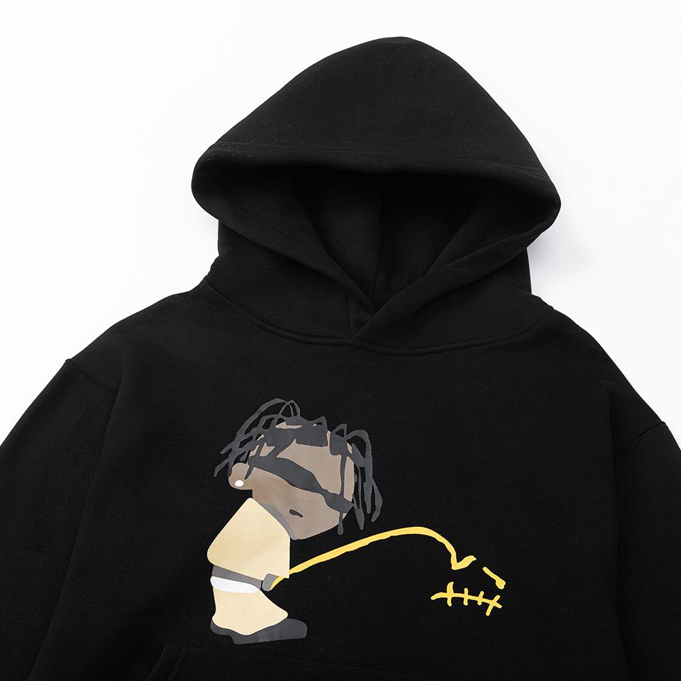 Travis Scott Cactus Jack x CPFM Rodeo Track 8 Hoodie In Black - EUR FASHION