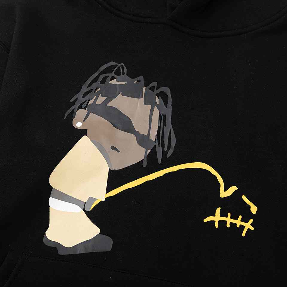 Travis Scott Cactus Jack x CPFM Rodeo Track 8 Hoodie In Black - EUR FASHION