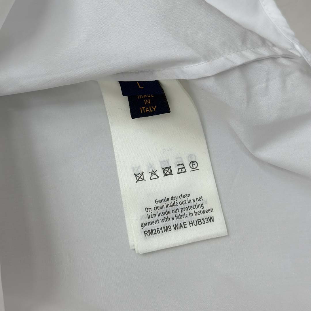 Louis Vuitton Embossed Signature Long-Sleeved Cotton Shirt   1AHVY7 - EUR FASHION