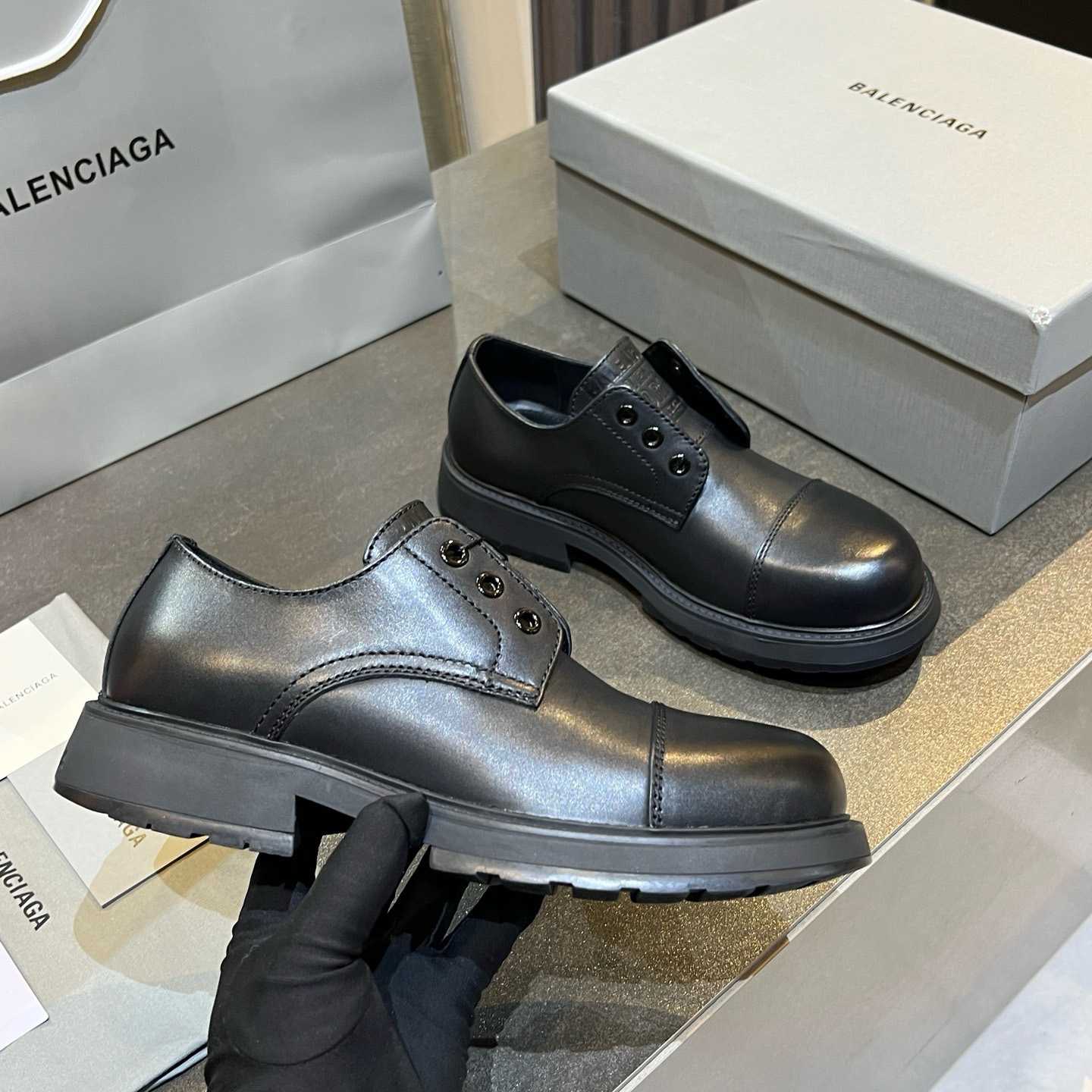 Balenciaga Truck Derby in black soft bullskin - EUR FASHION
