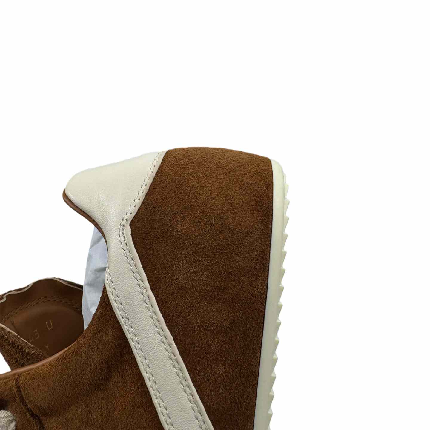 Rick Owens Minimal Sneak Suede Leather Panel Sneakers - EUR FASHION