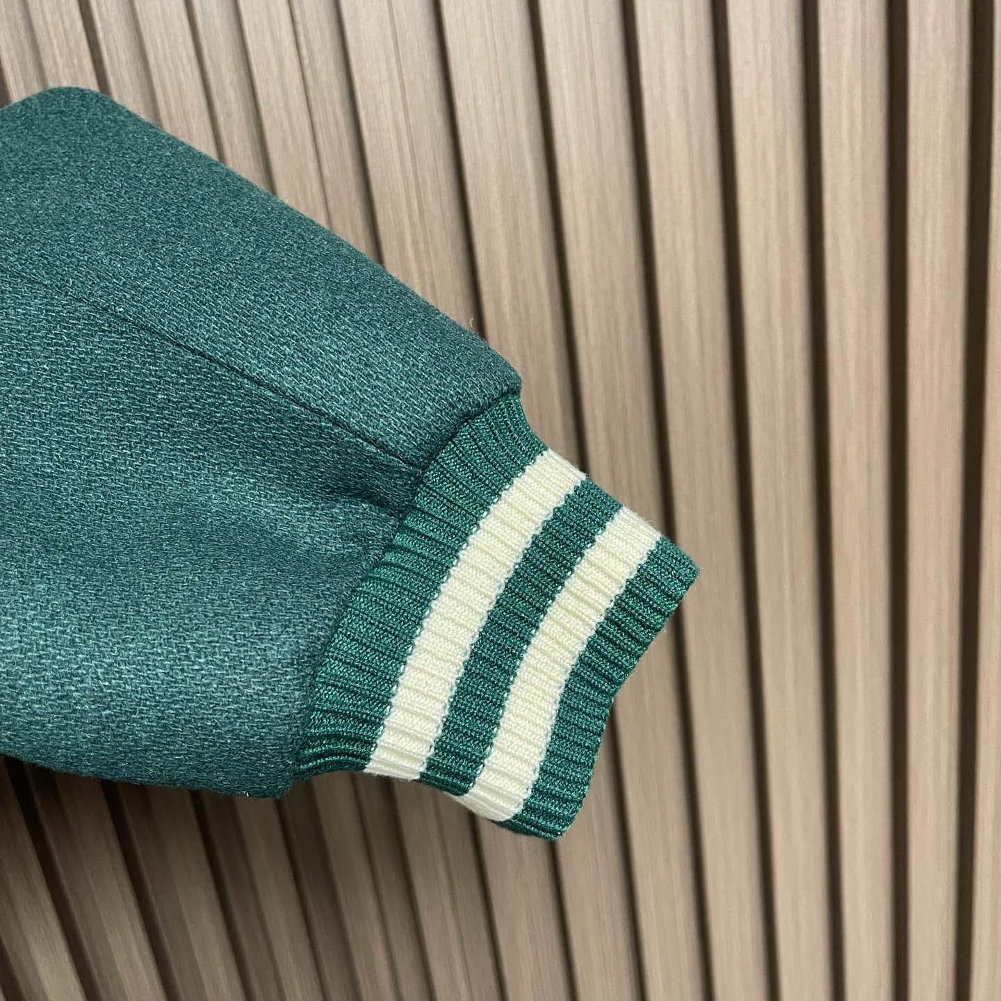 Celine Triomphe Teddy Jacket In Textured Wool - EUR FASHION