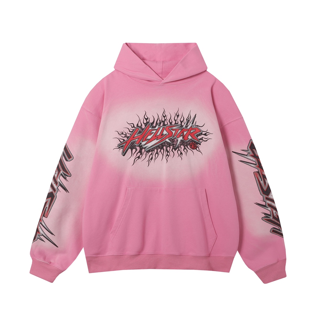 Hellstar Brainwashed Without Brain Hoodie 'Pink' - EUR FASHION